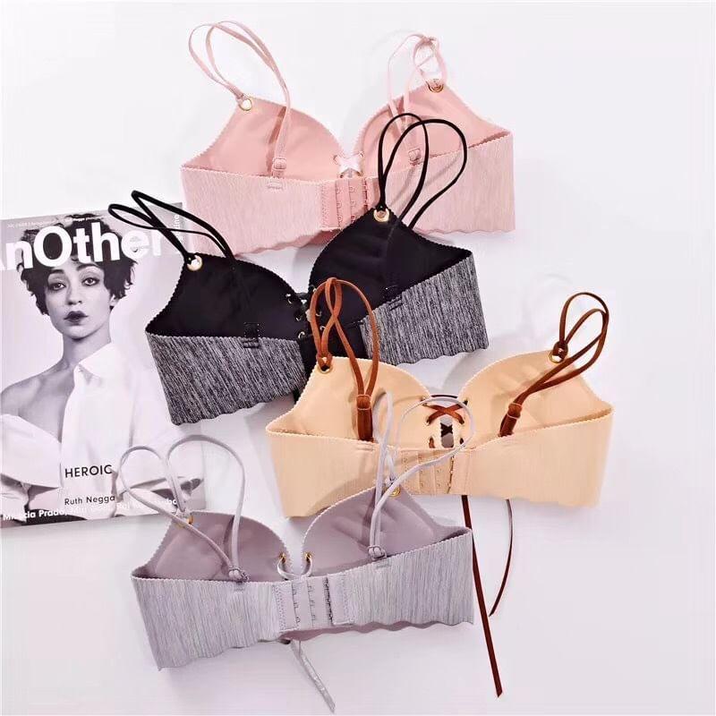 Lace Up Wireless Bra Product Image