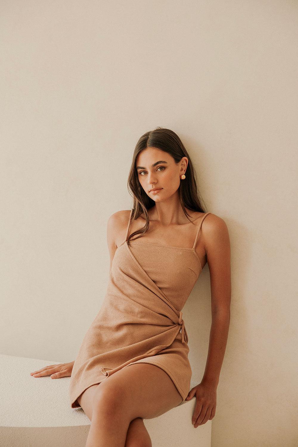 Sweeney Dress - Tan Product Image