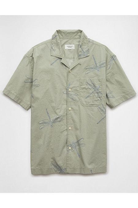 AE Printed Button-Up Poolside Shirt Men's Product Image