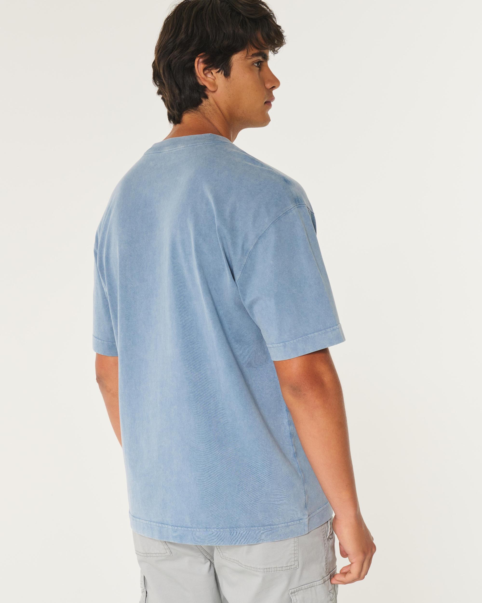 Boxy Heavyweight Washed Crew T-Shirt Product Image