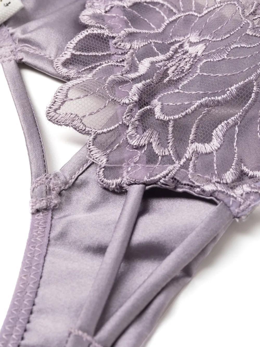 Whitney embroidered thong Product Image
