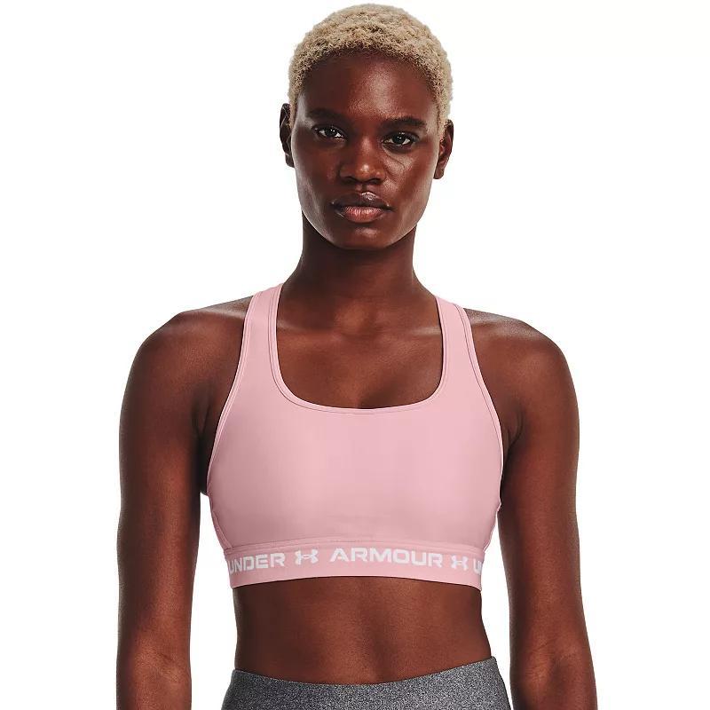 Plus Size Under Armour Crossback 2.0 Medium-Impact Sports Bra, Women's, Size: 1XL, Super Pink Product Image