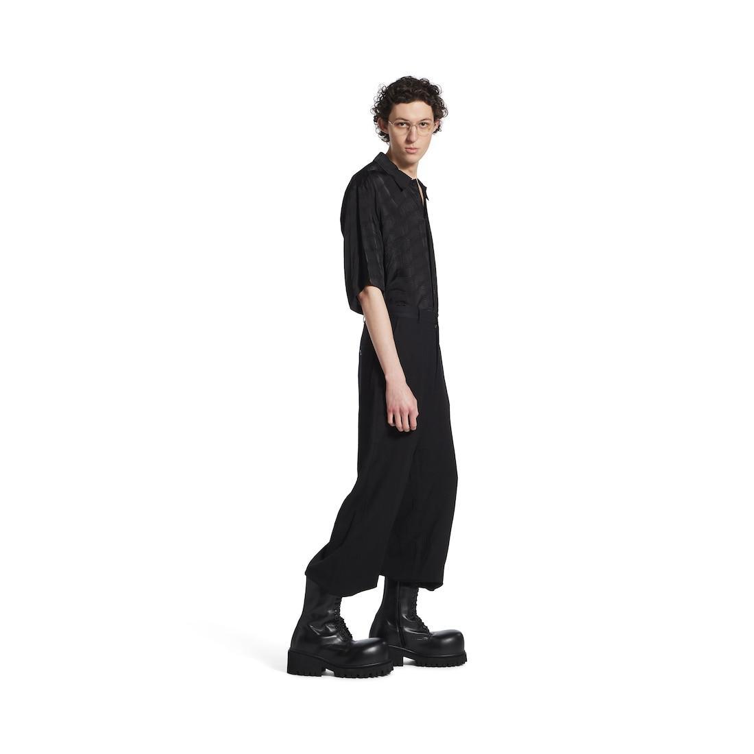 Men's Bb Monogram Minimal Short Sleeve Shirt  in Black Product Image