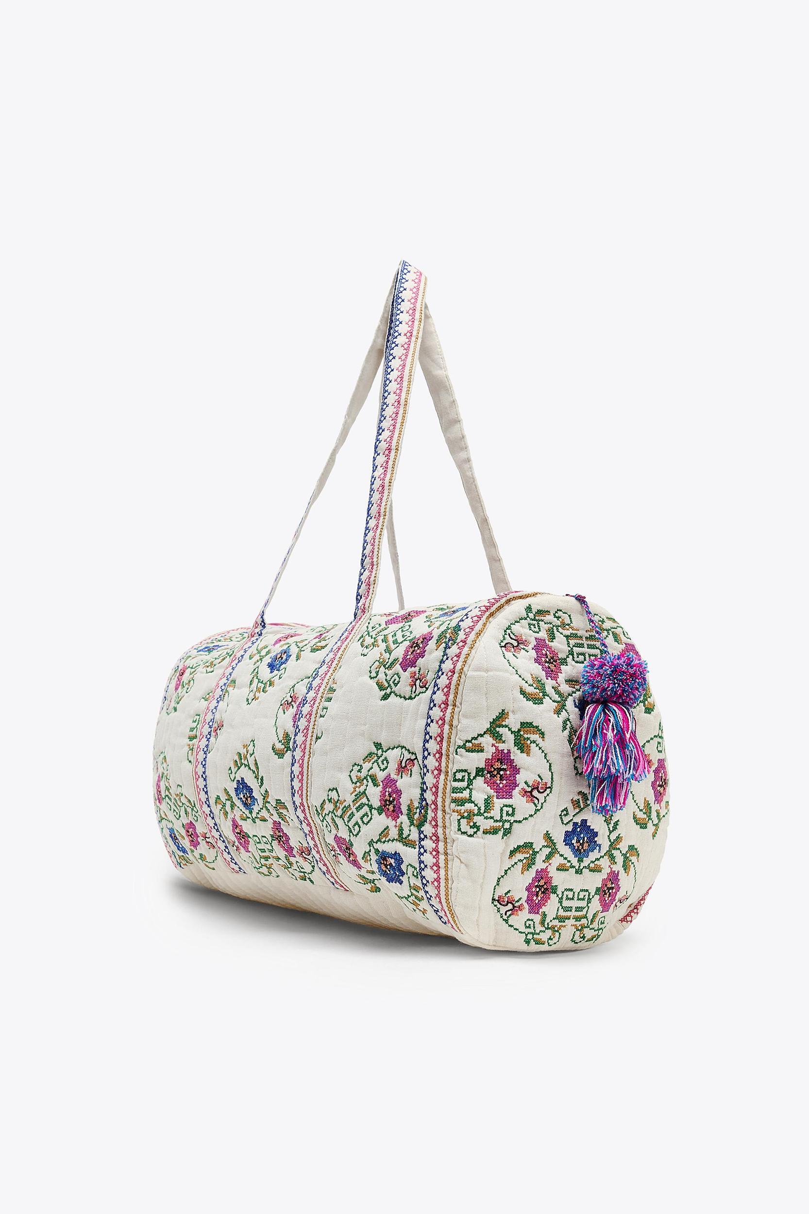 QUILTED EMBROIDERED BAG Product Image