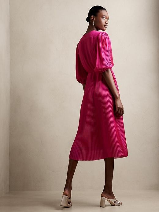 Pleated Midi Dress Product Image