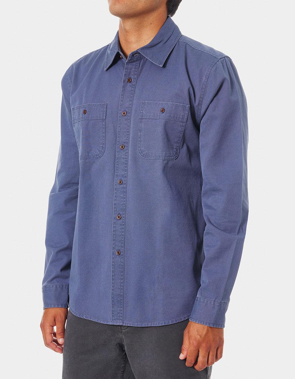 KATIN Coast CPO Mens Button Up Shirt - BLUE Product Image