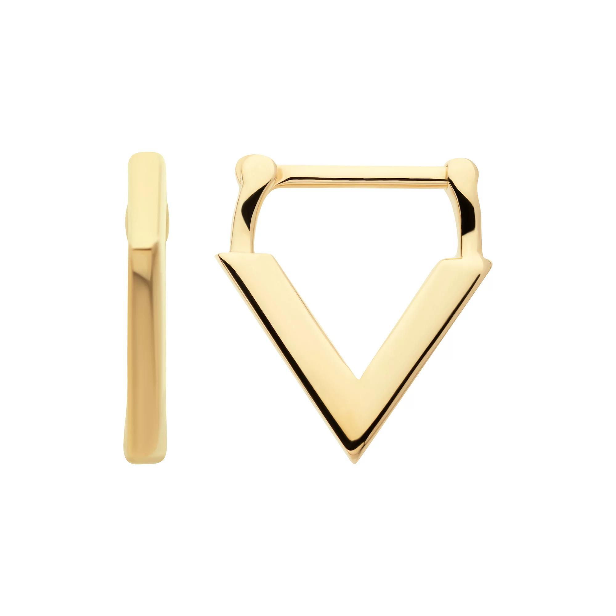 Earrangements 14k Gold Downward Facing Triangle Septum, Women's, Yellow Product Image