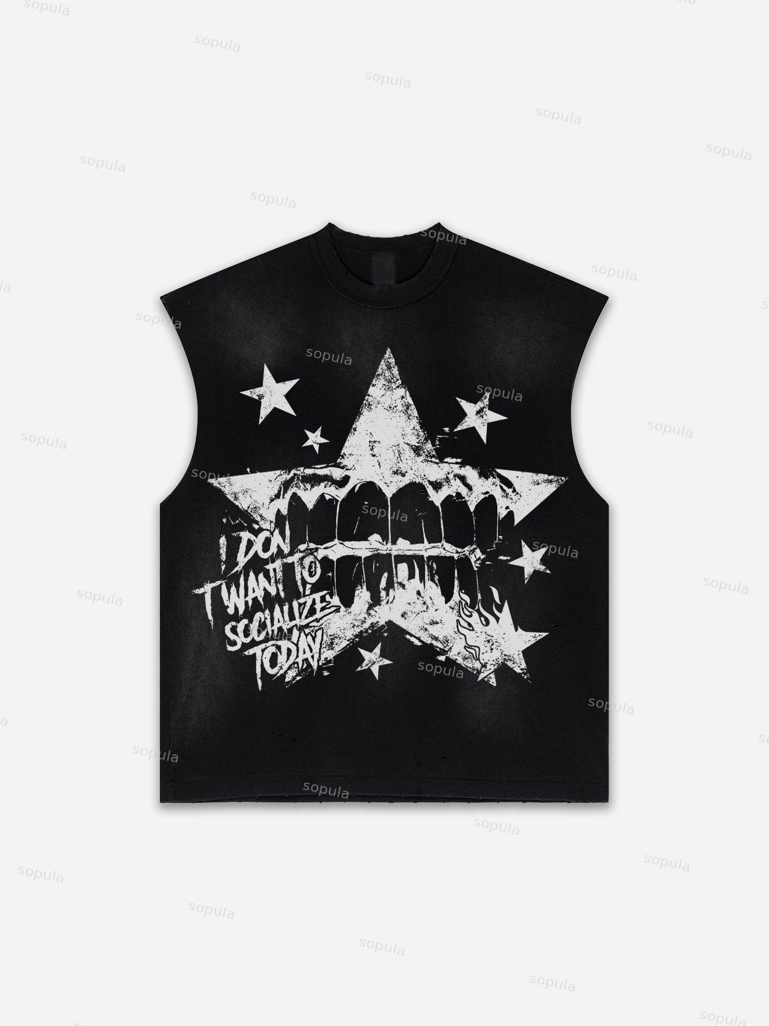 Mental Health Matters Fun Graphic Distressed Tank Top Product Image