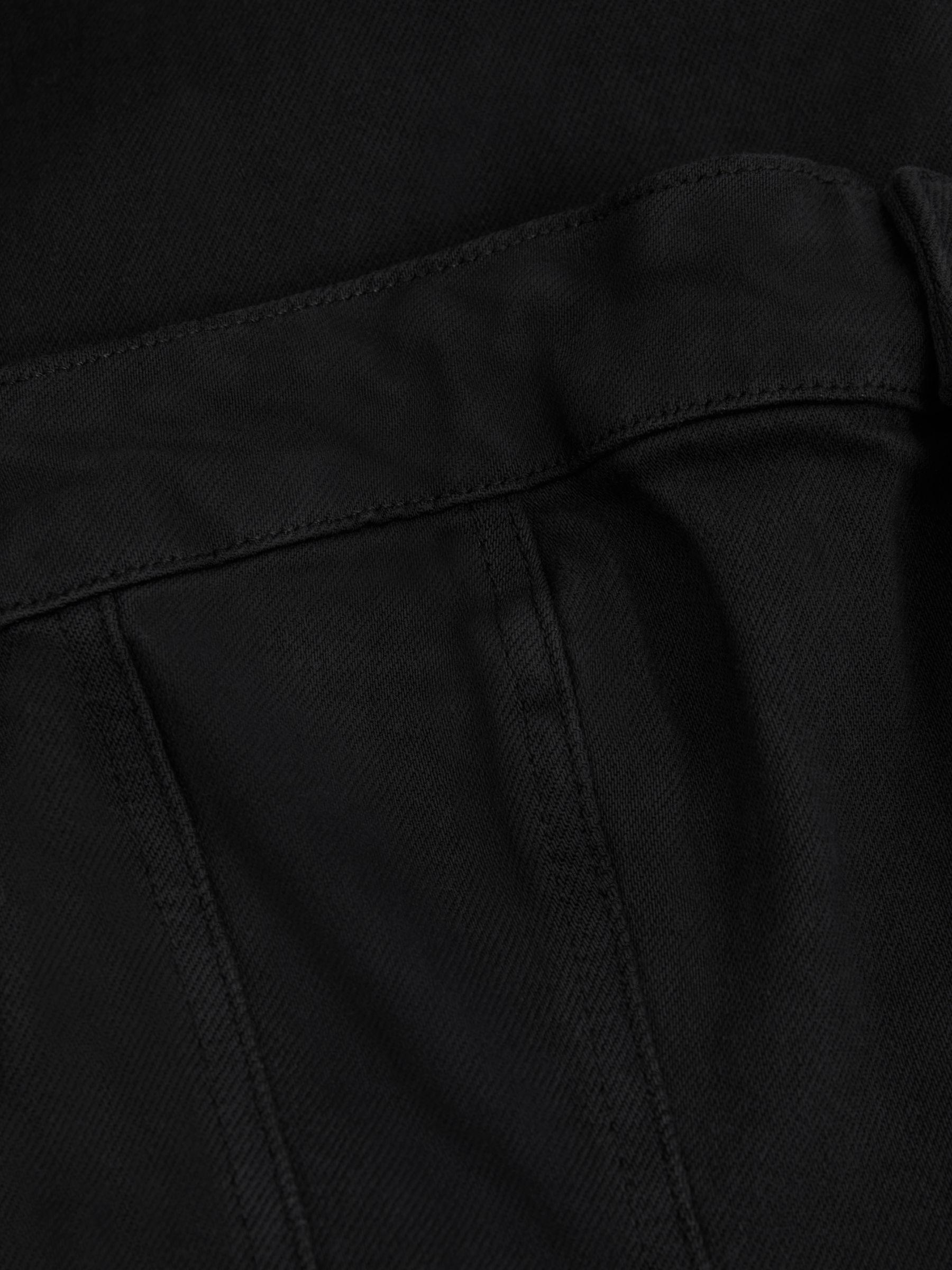 Good American Strapless Denim Jumpsuit in Black Product Image