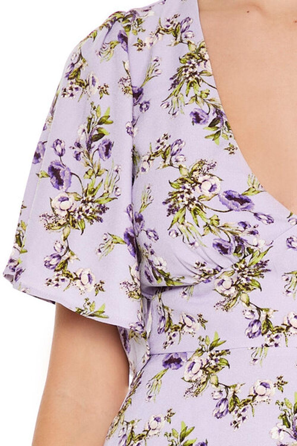 Floral Print Cutout Mini Dress | Forever 21 Product Image
