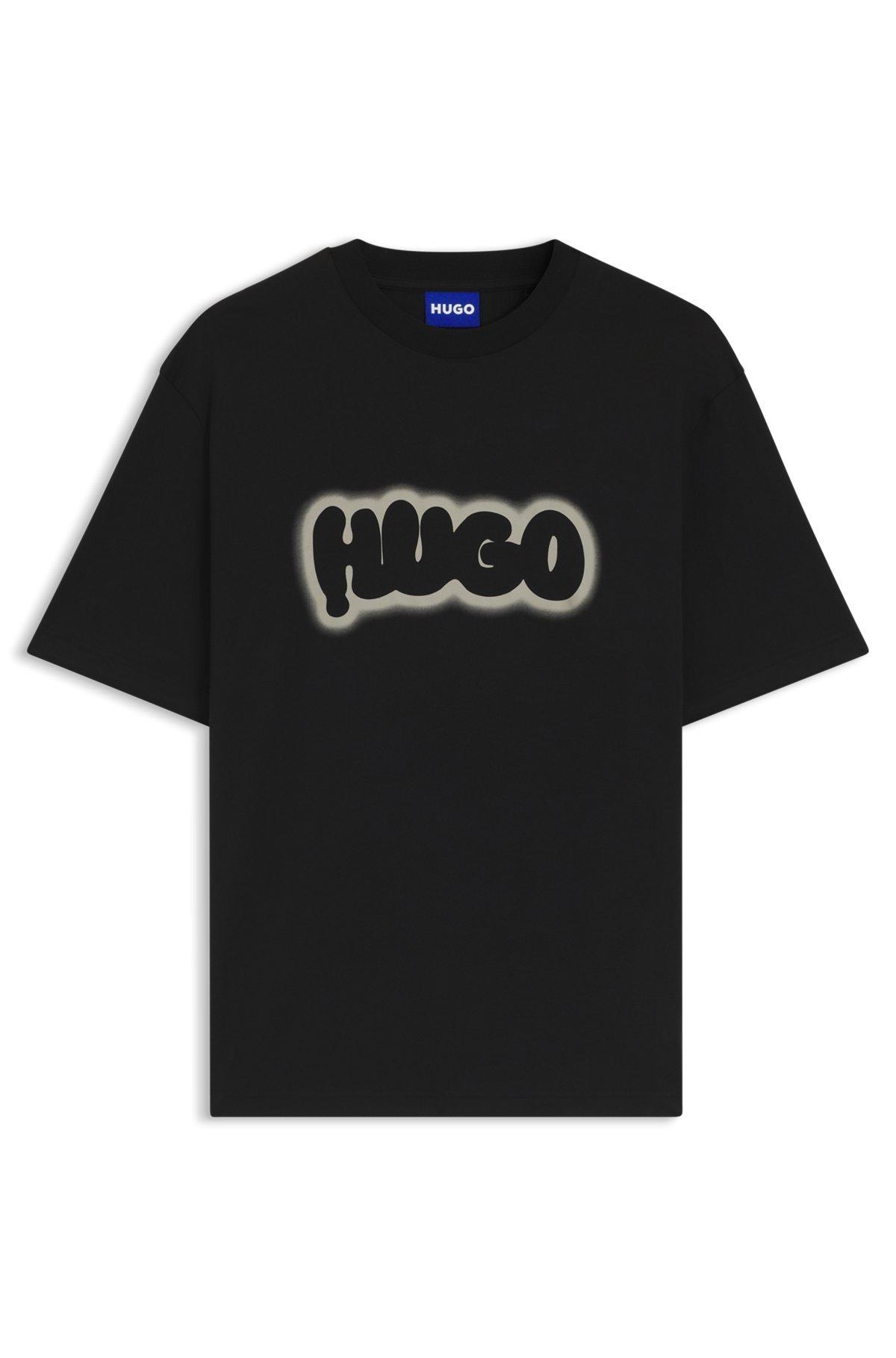 Cotton-jersey T-shirt with logo print Product Image
