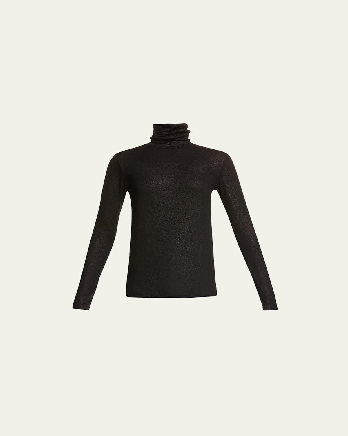Majestic Filatures Metallic Turtleneck Top Product Image