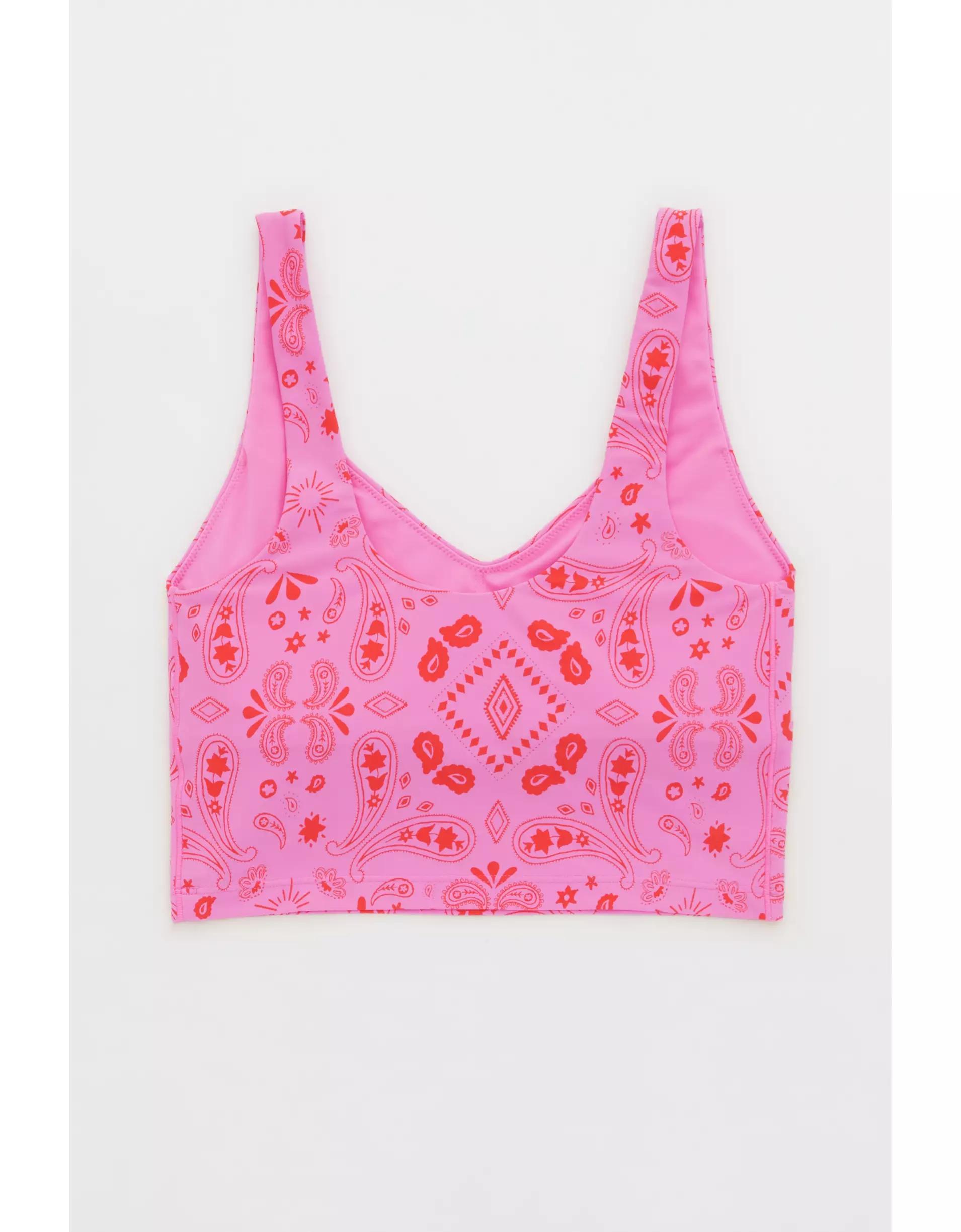 OFFLINE By Aerie Real Me Low Key Longline Sports Bra Product Image