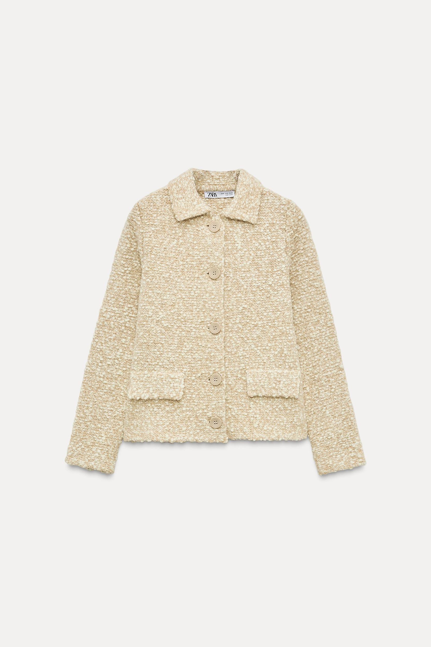 WOOL BLEND KNIT CARDIGAN Product Image