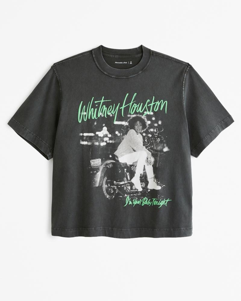 Cropped Whitney Houston Graphic Tee Product Image