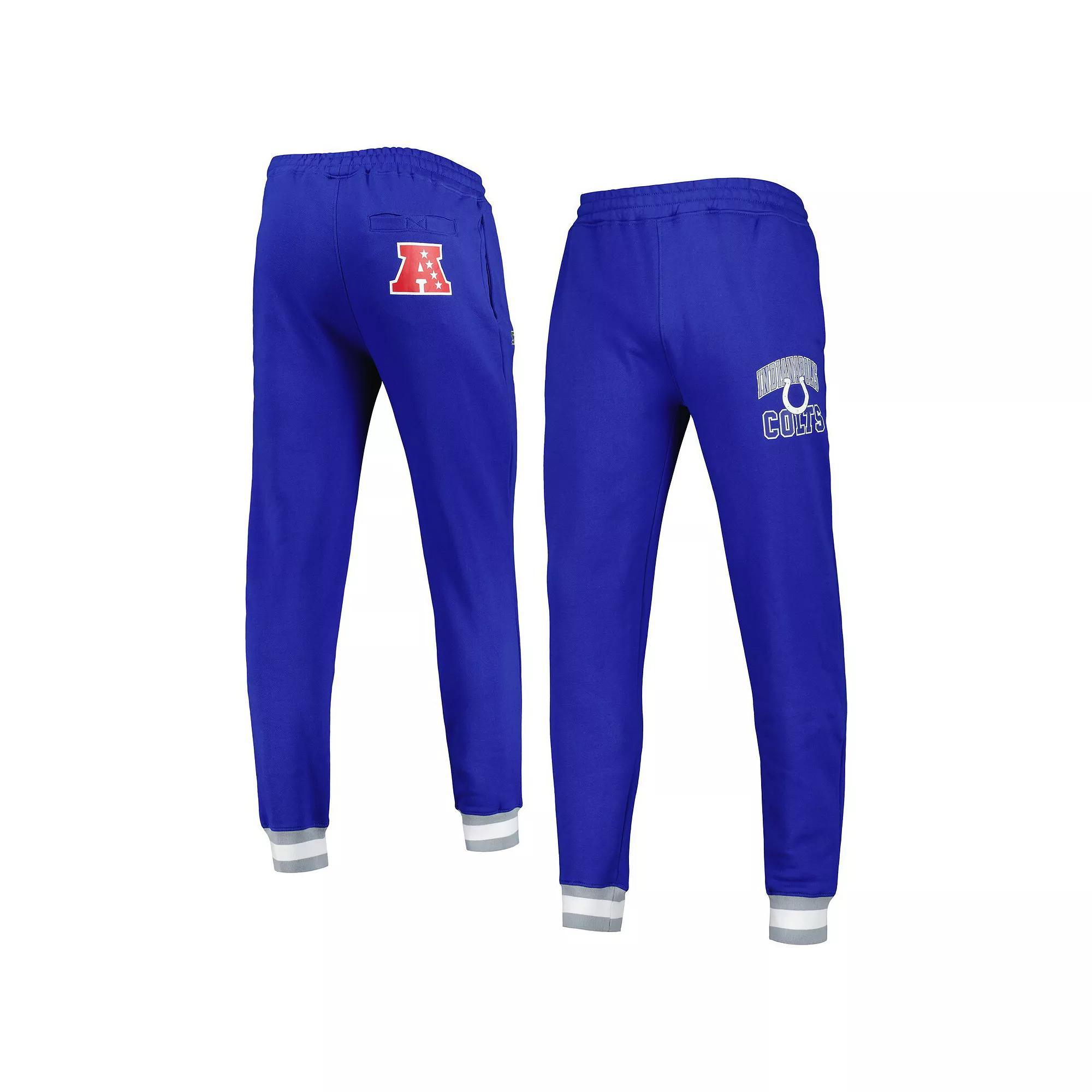 Men's Starter Royal Indianapolis Colts Blitz Fleece Jogger Pants, Size: Medium, Blue Product Image