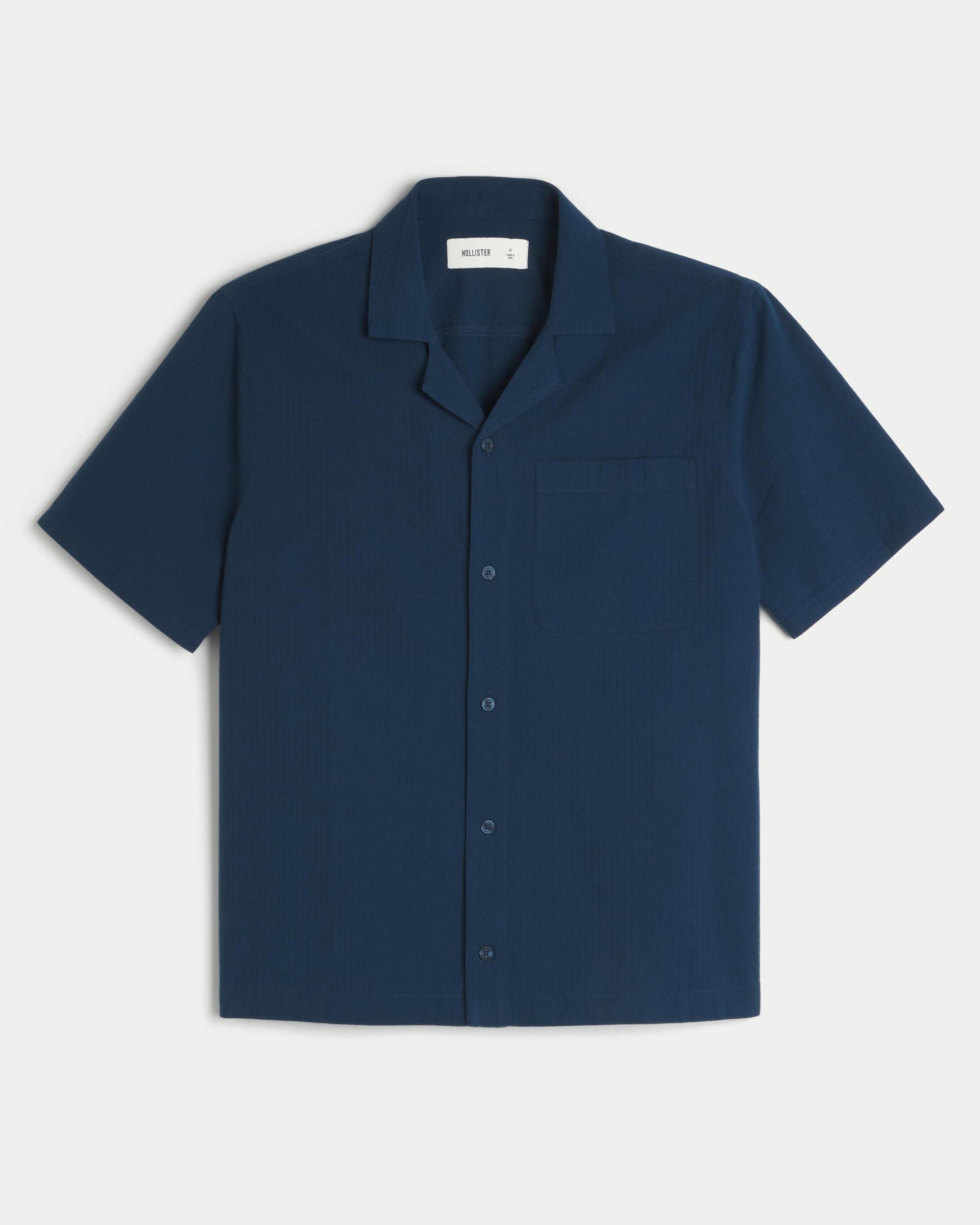 Short-Sleeve Seersucker Shirt Product Image