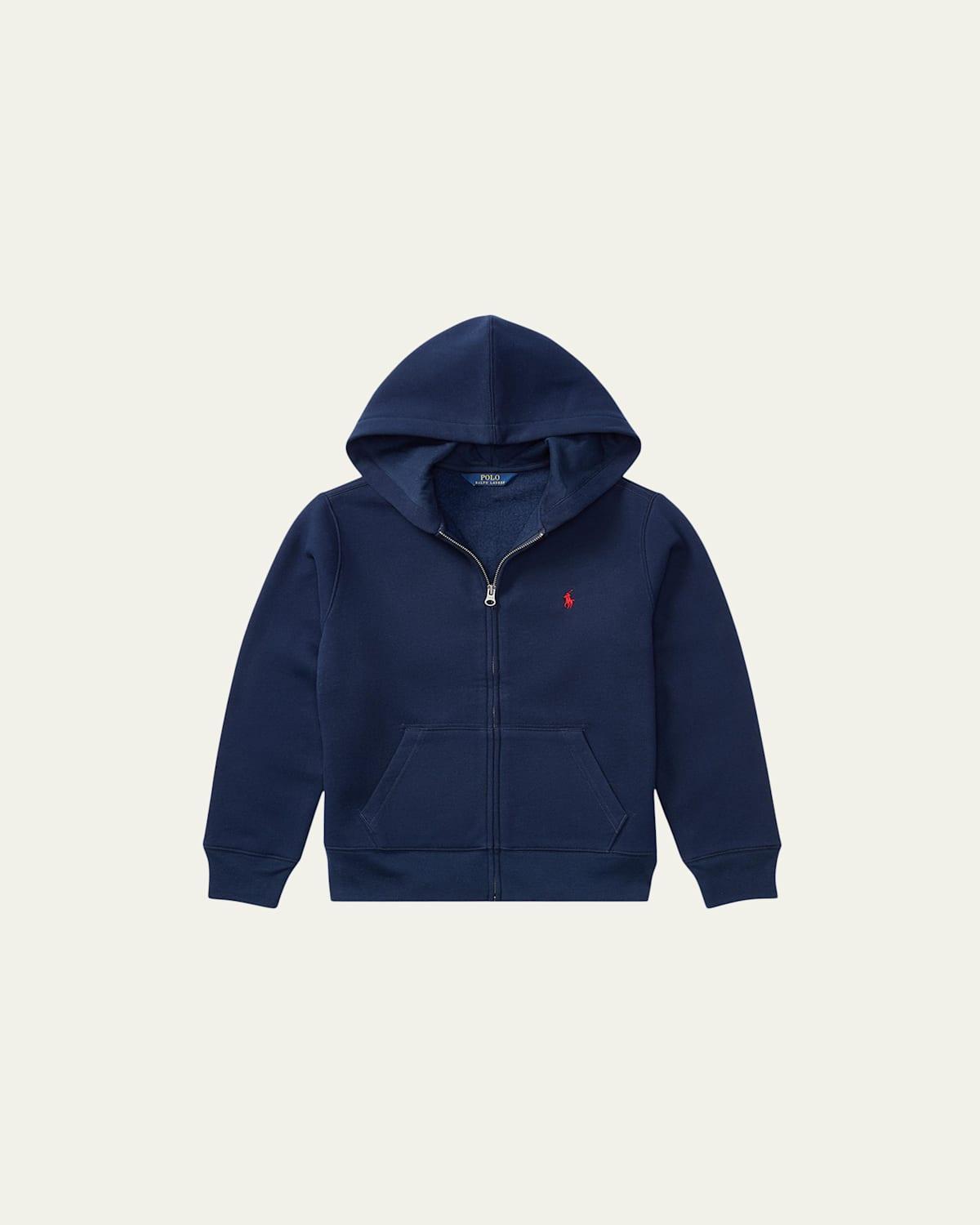 Boys Knitted Fleece Hoodie, Size S-XL Product Image
