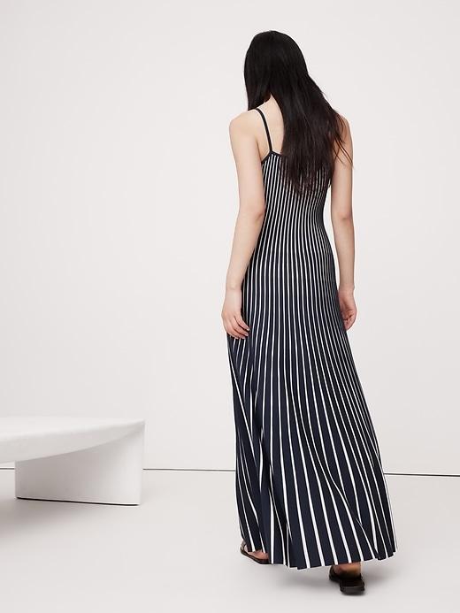 Sculpted Stripe Maxi Dress Product Image