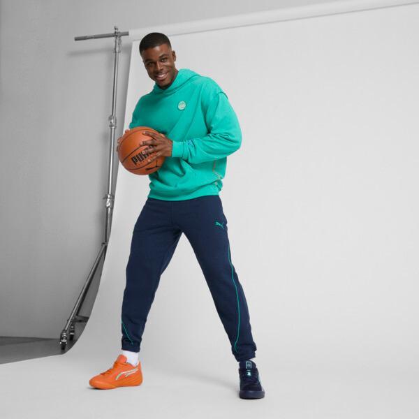 PUMA Venice Beach Basketball League T-73 Men's Basketball Pants in Dark Blue Product Image