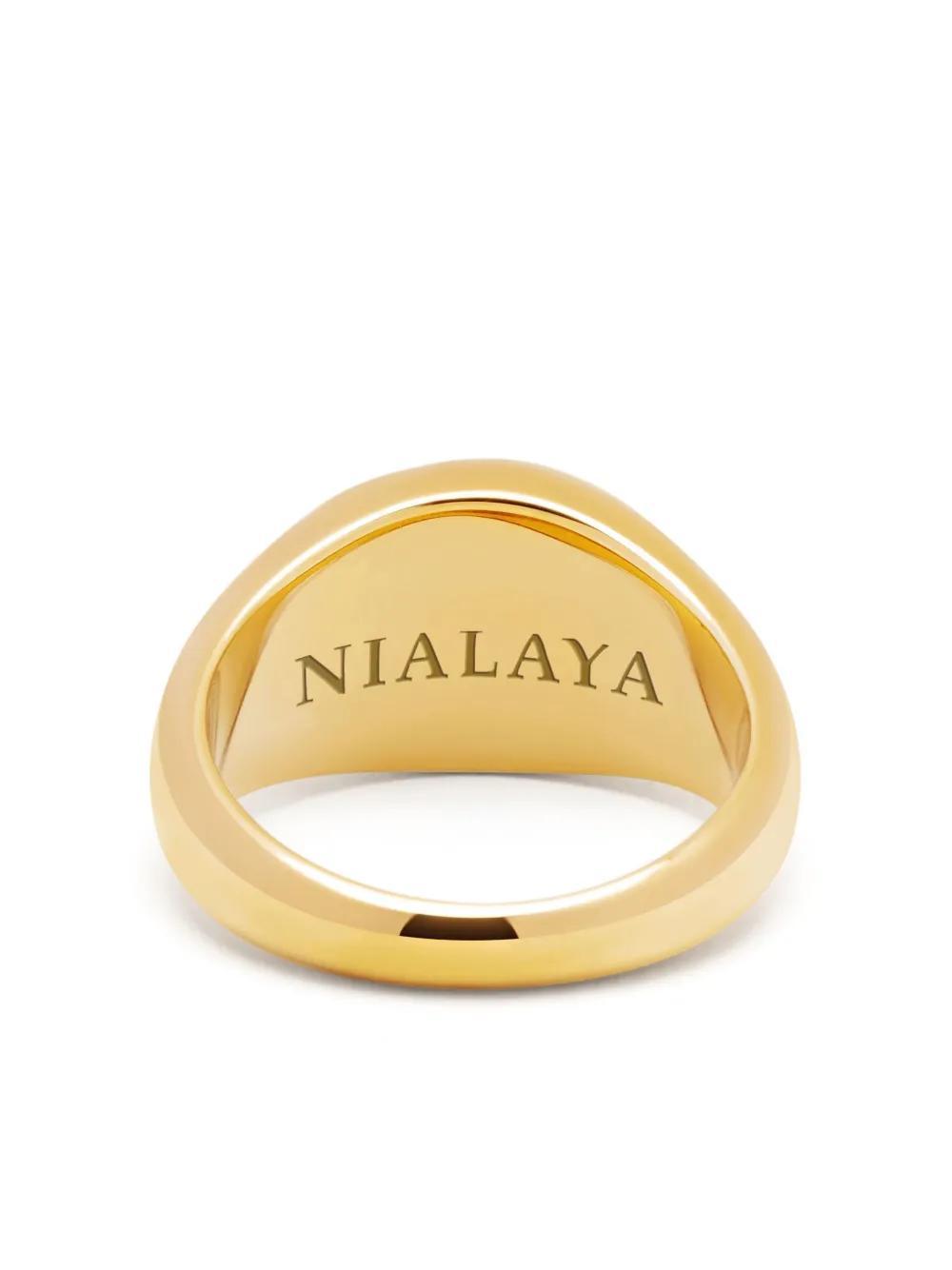 onyx engraved signet ring Product Image
