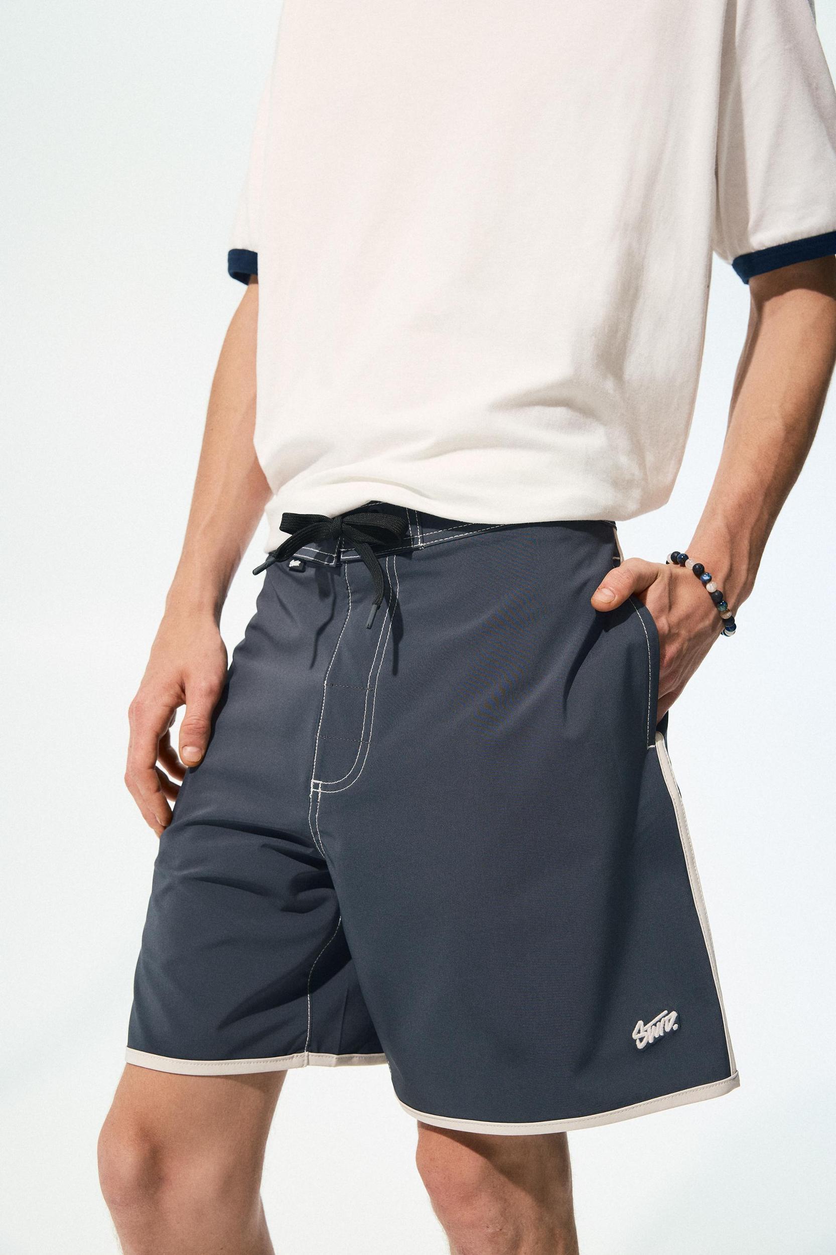 Board shorts with contrast trims Product Image