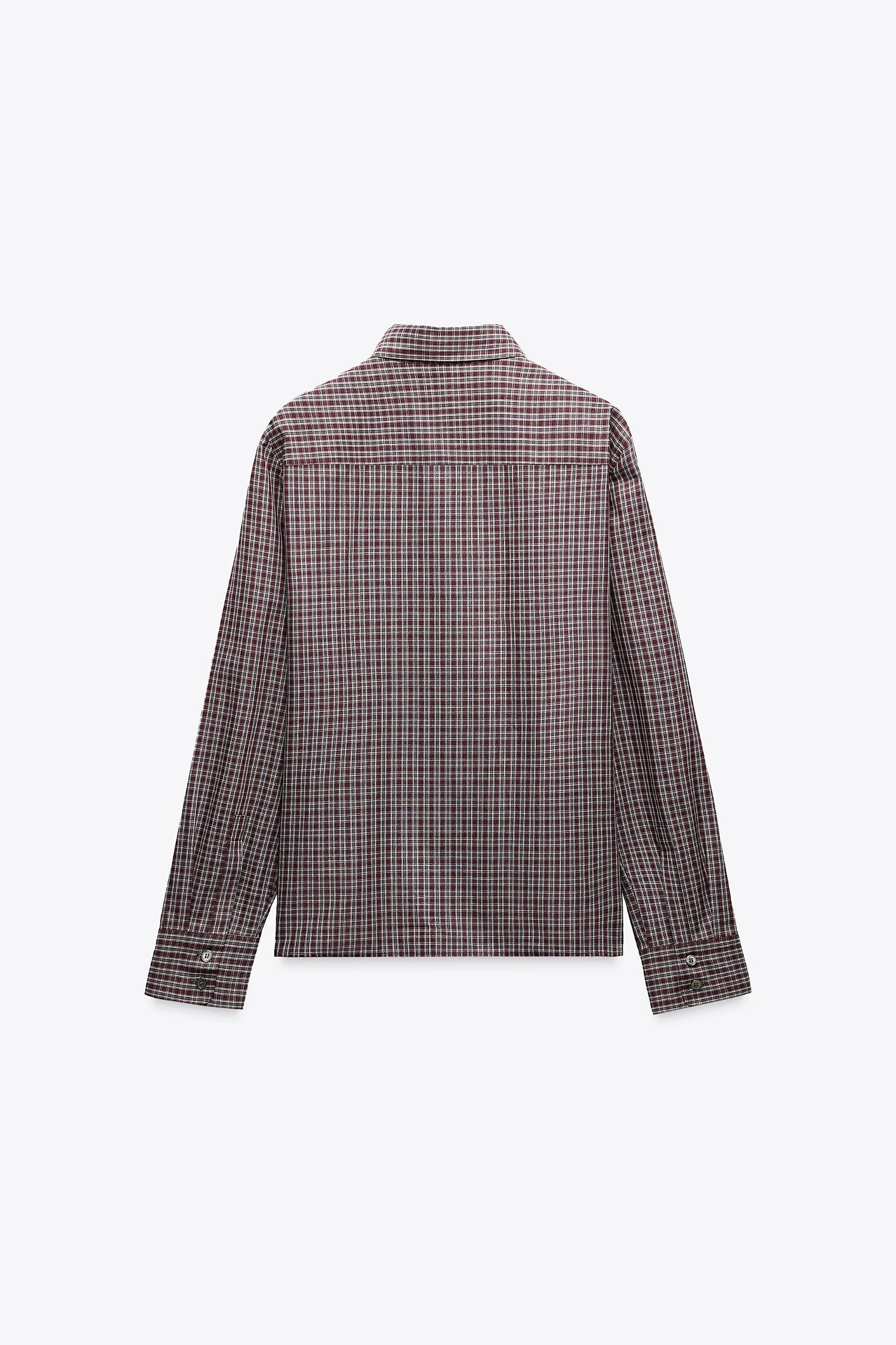 CHECKERED SHIRT ZW COLLECTION Product Image