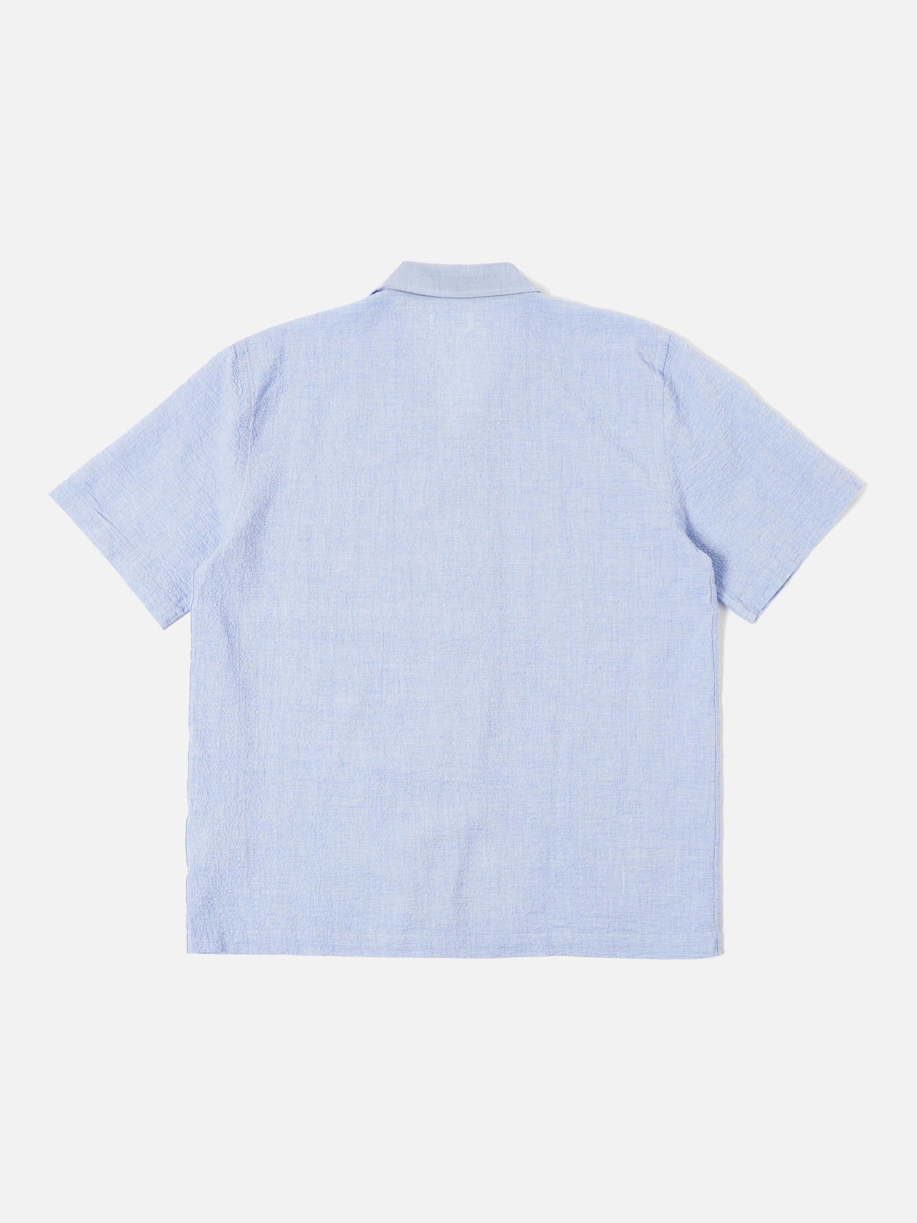 Pale Blue Seersucker Road Shirt Product Image