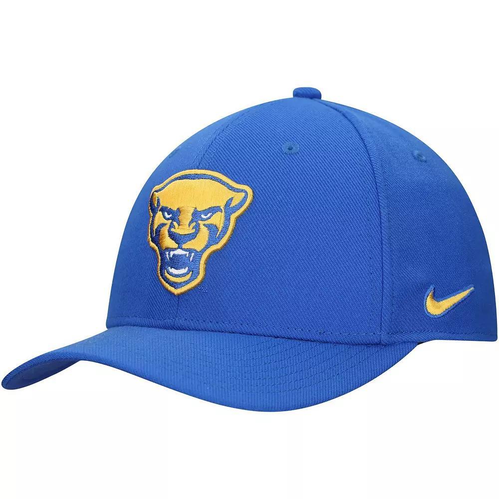 Mens Nike Royal Pitt Panthers 2024 Sideline Rise Swoosh Flex Hat Product Image