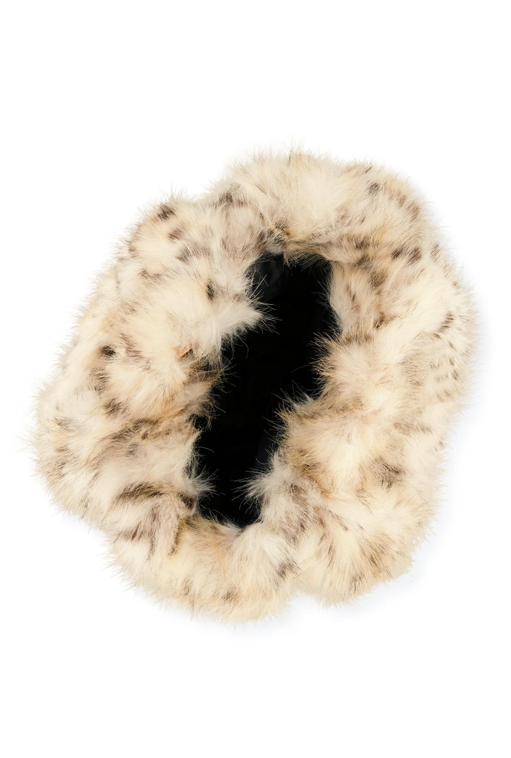 Animal Print Faux Fur Mini Tote Bag Female Product Image