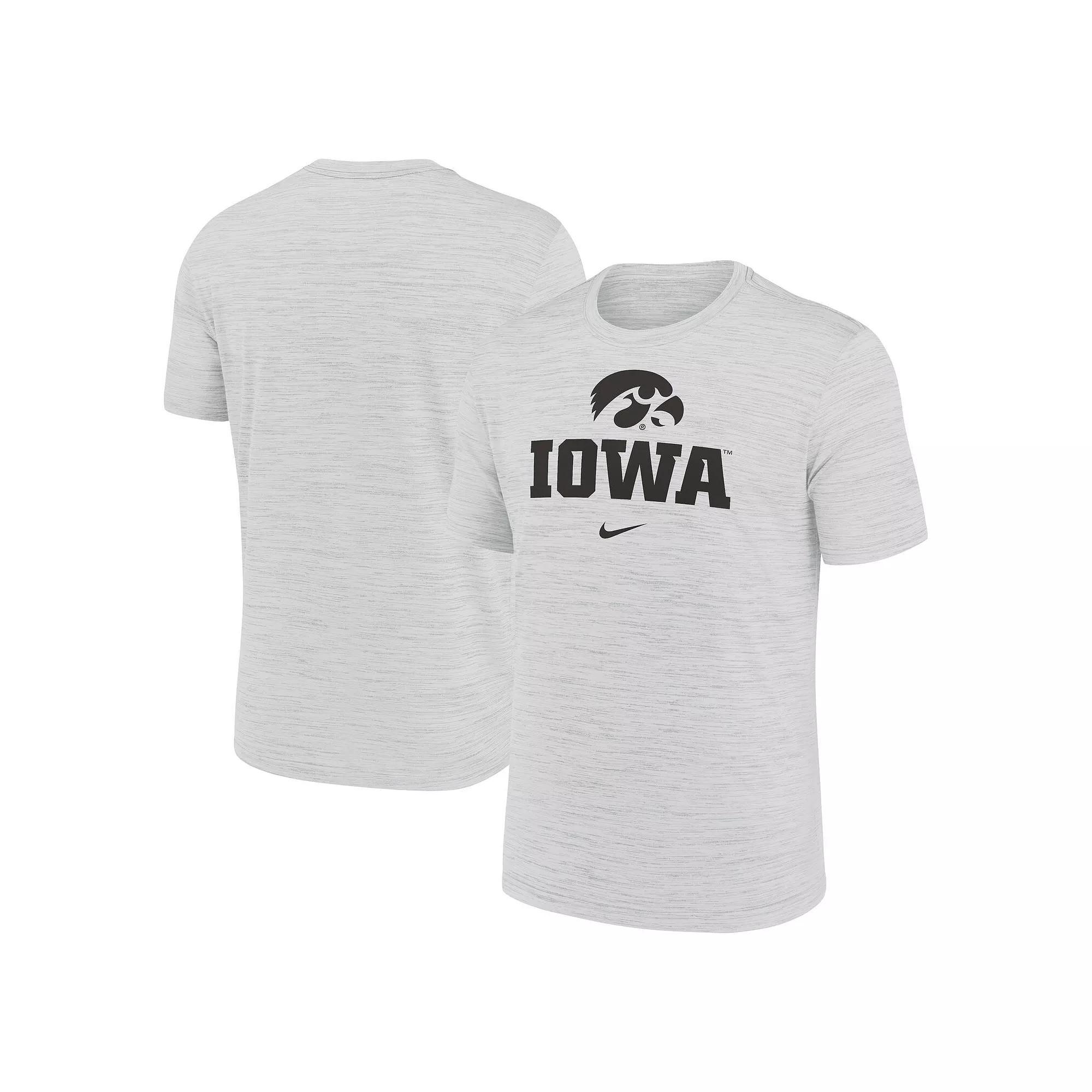 Men's Nike White Iowa Hawkeyes Primetime Velocity T-Shirt, Size: 2XL Product Image