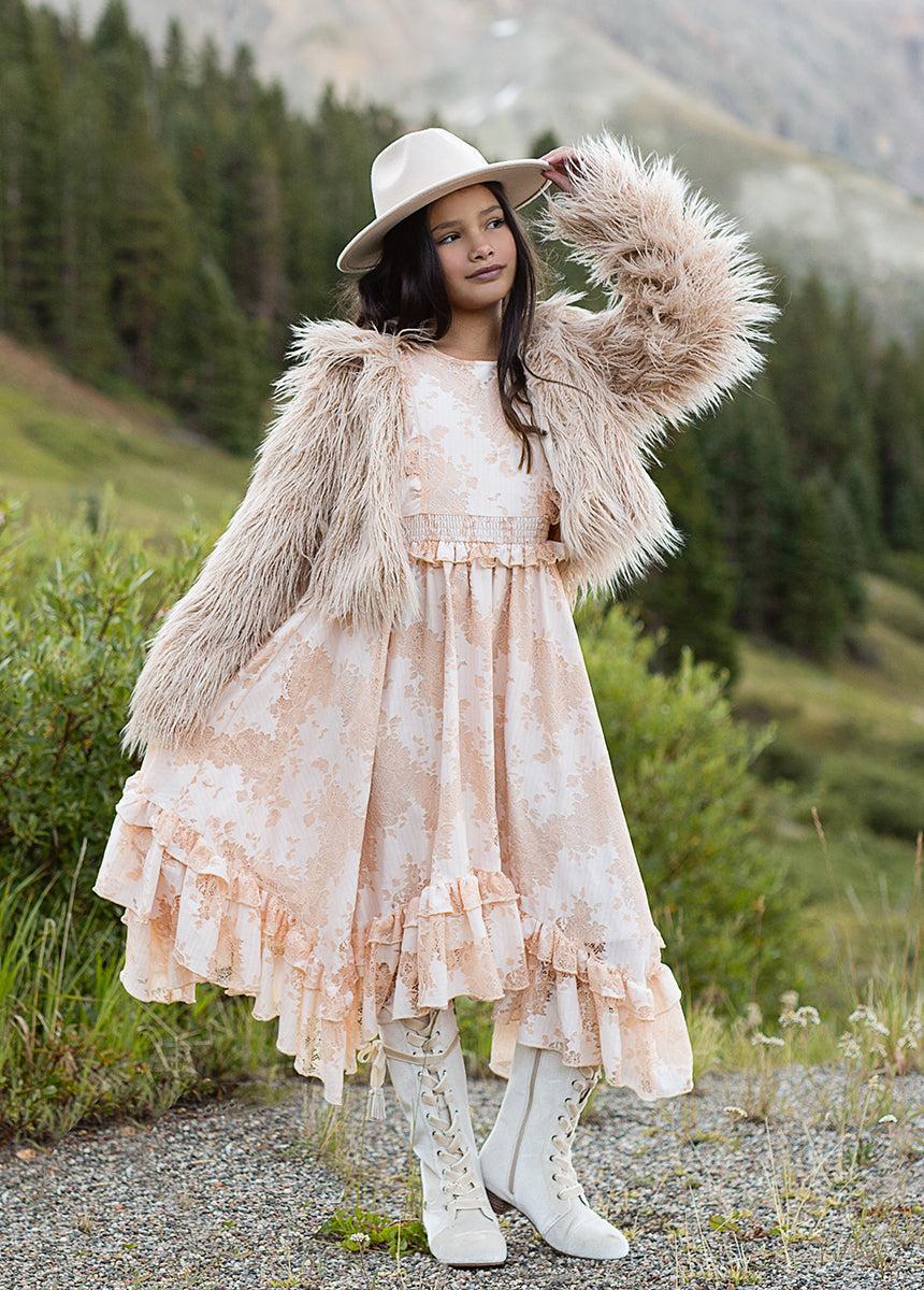 Eliana Dress in Shell Girls Product Image
