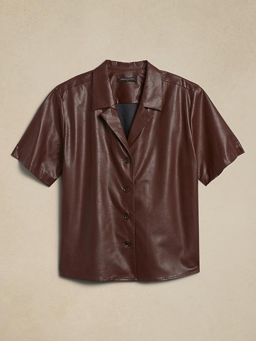 Vegan Leather Shirt Product Image