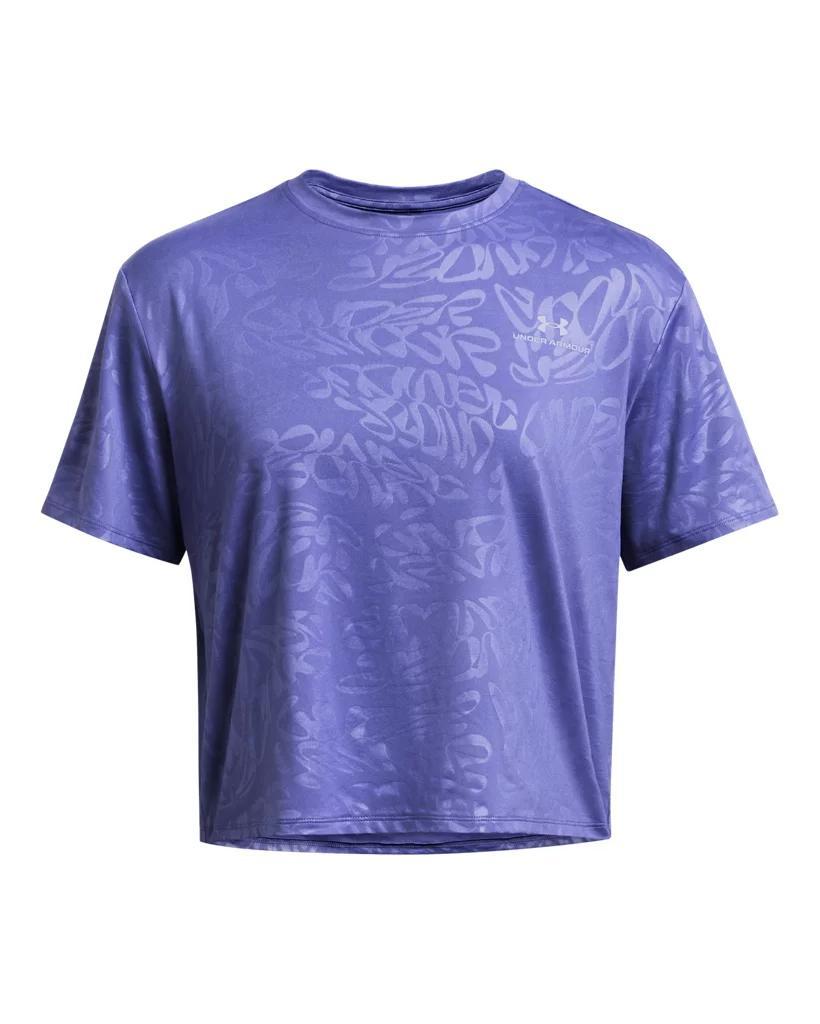 Women's UA Vanish Energy Emboss Crop Short Sleeve Product Image