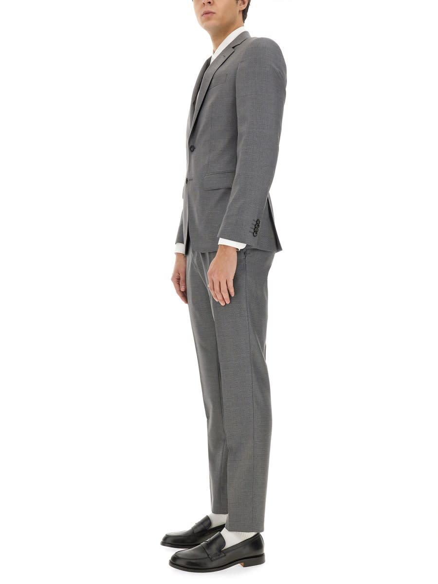 HUGO BOSS Single-breasted Dress In Grey Product Image