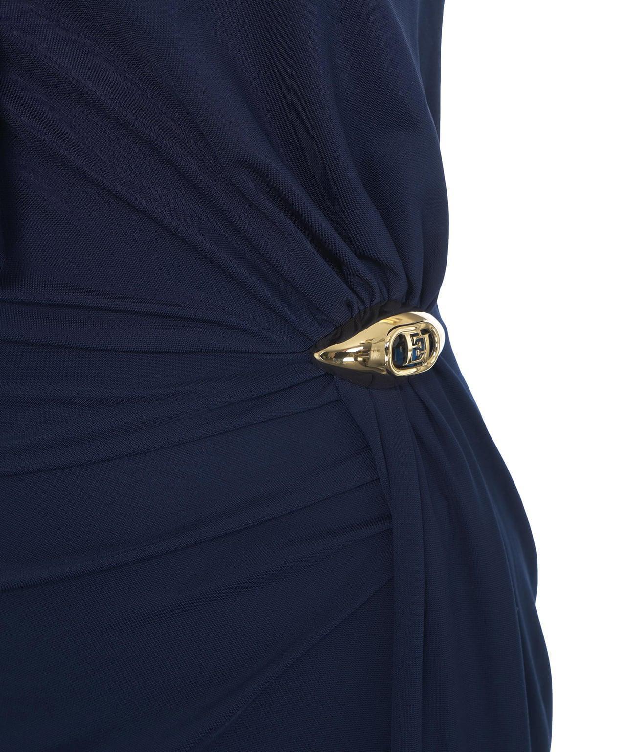 Asymmetrical evening dress in jersey Product Image