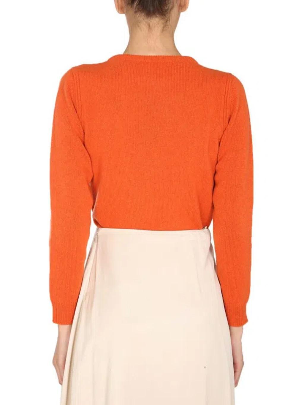 ALBERTA FERRETTI Bohemian Life Sweater In Orange Product Image