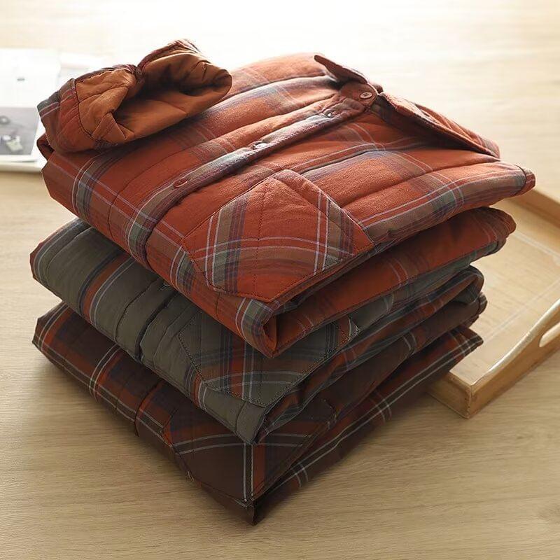 Long-Sleeve Plaid Shirt Product Image