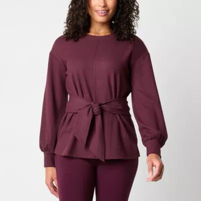 Liz Claiborne Womens Crew Neck Long Sleeve Blouse Product Image