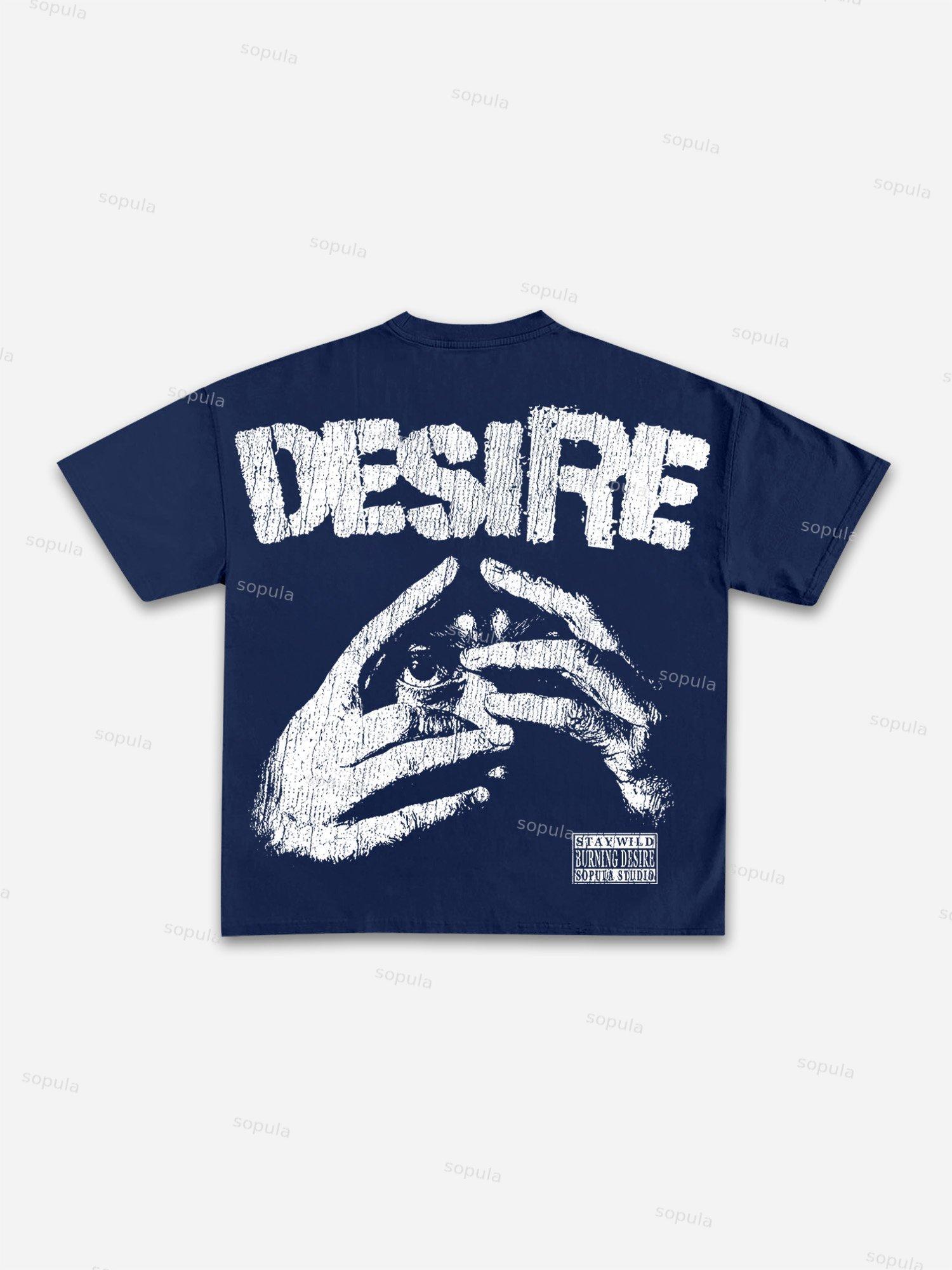 Sopula Abstract Mask Graphic Print Cotton T-shirt Product Image