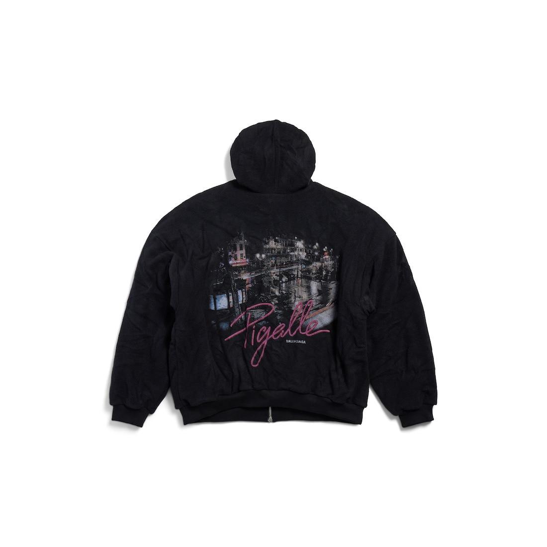Pigalle Outerwear Zip-up Hoodie in Black Product Image
