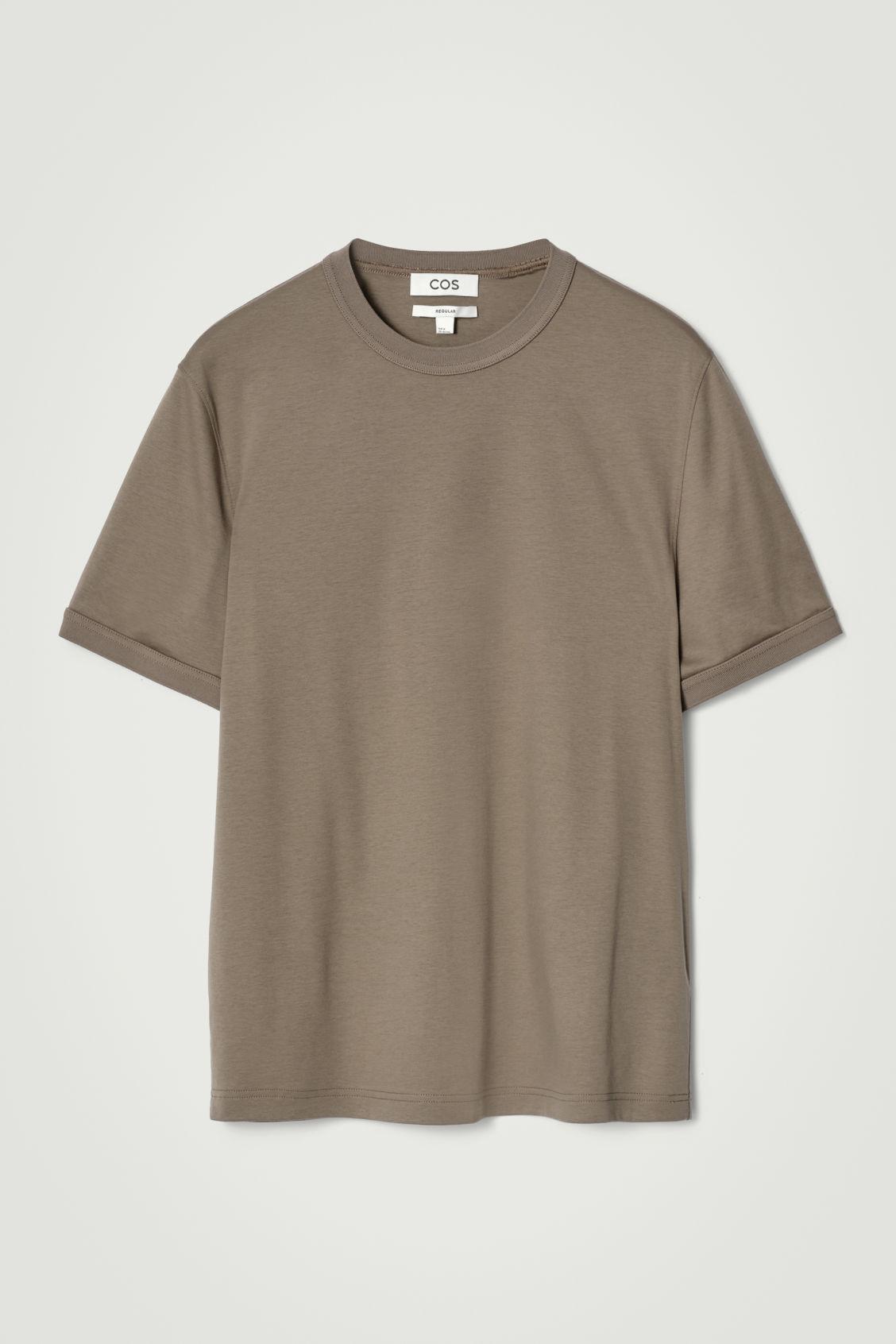 REGULAR-FIT MERCERIZED-COTTON T-SHIRT Product Image