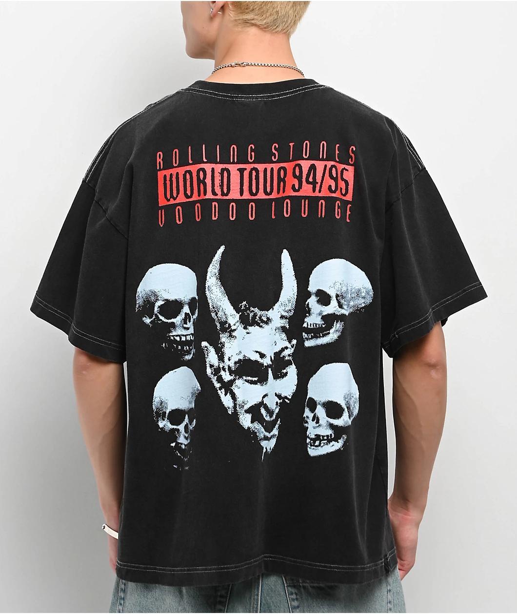 The Rolling Stones Voodoo Lounge Black Wash T-Shirt Product Image
