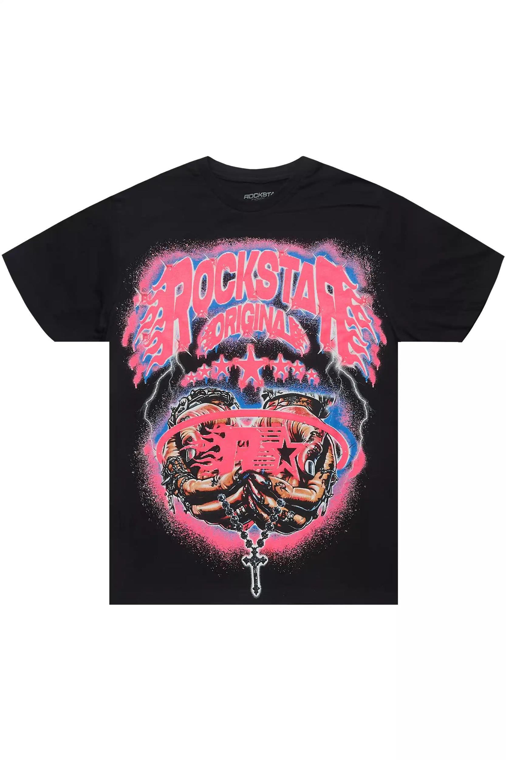 Cairo Black Graphic T-Shirt Male Product Image