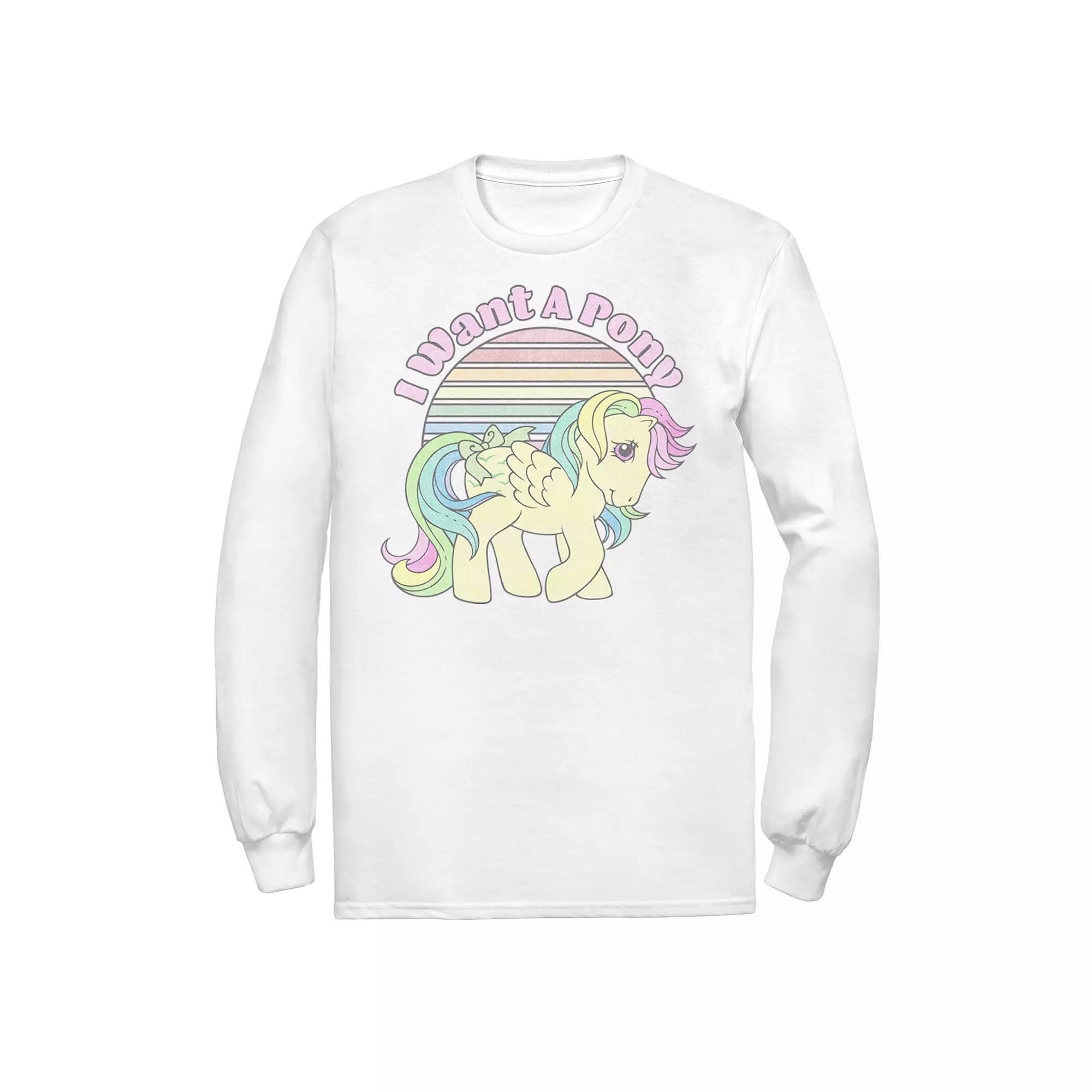 Men's My Little Pony Skydancer I Want A Pony Tee, Size: Large, White Product Image
