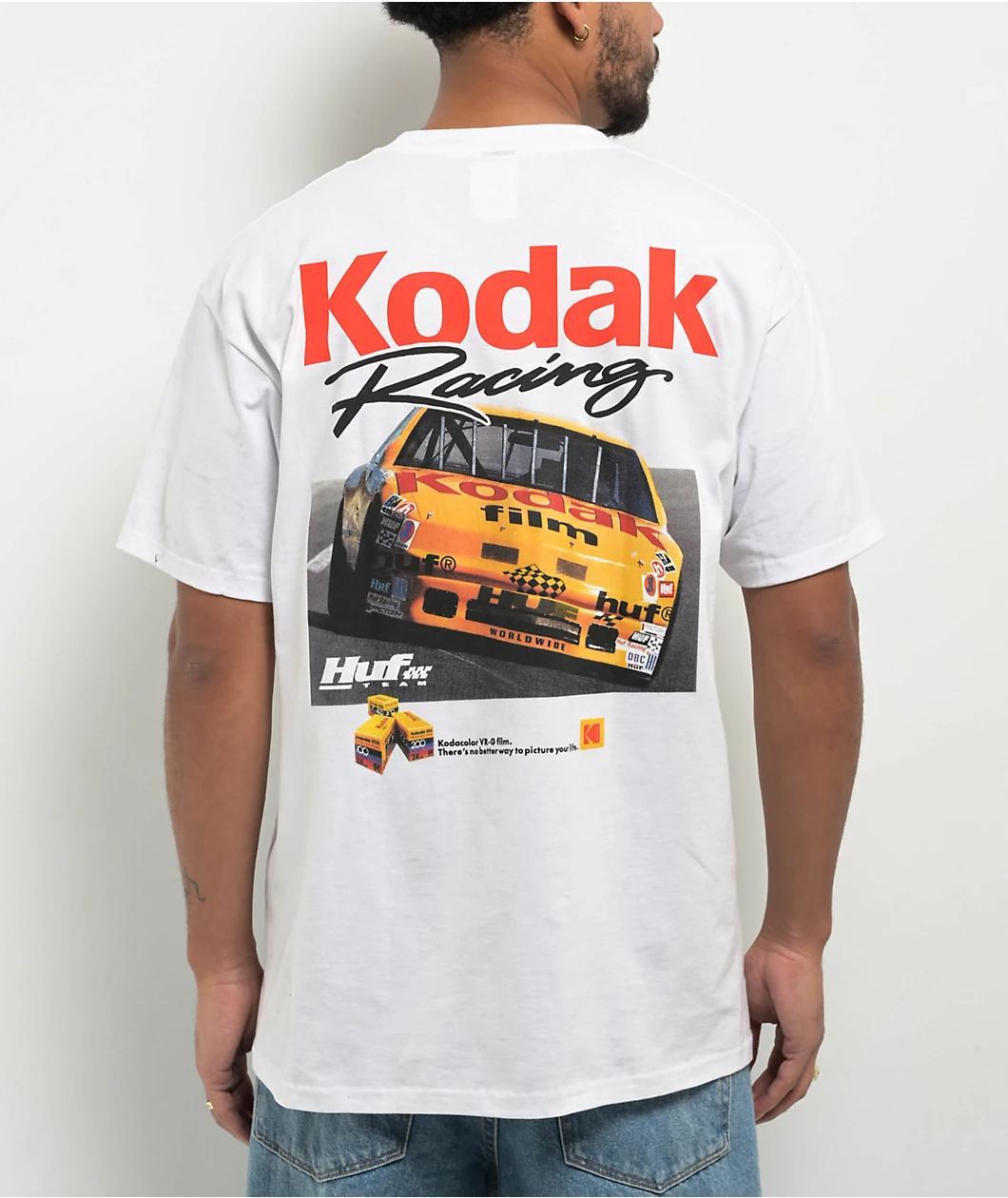 HUF x Kodak Racing Infield White T-Shirt Product Image