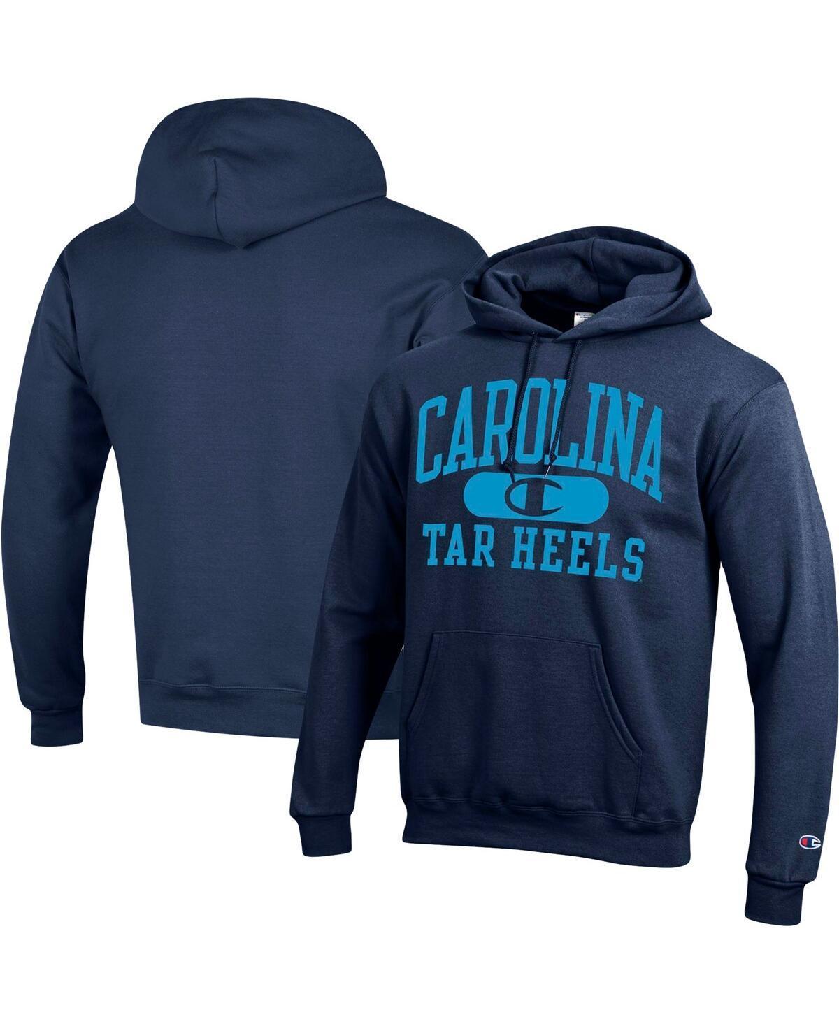Men's Champion Navy West Virginia Mountaineers Arch Pill Pullover Hoodie, Size: Large, Blue Product Image