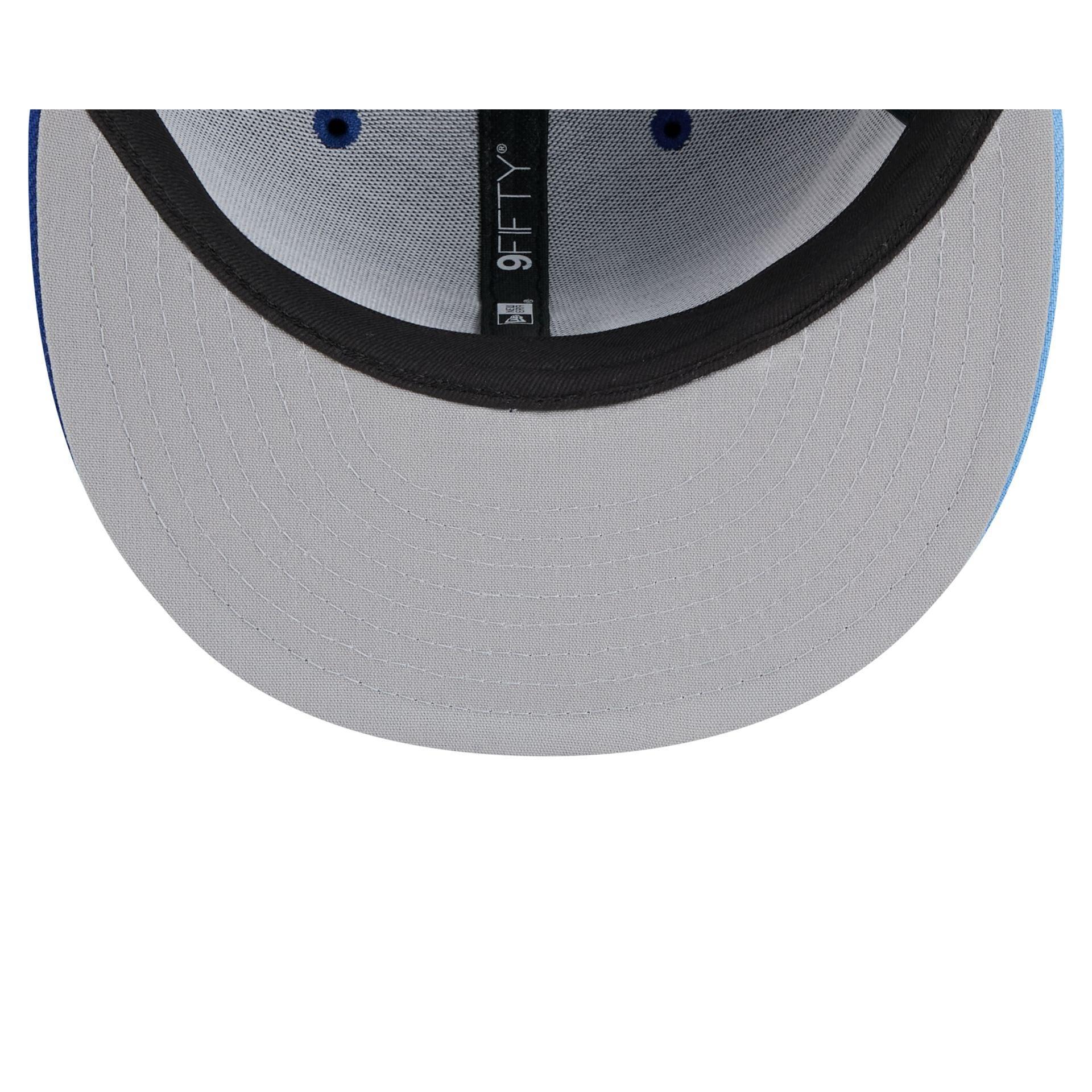 Philadelphia Eagles Basic Black on Black 9FIFTY Snapback Hat Male Product Image