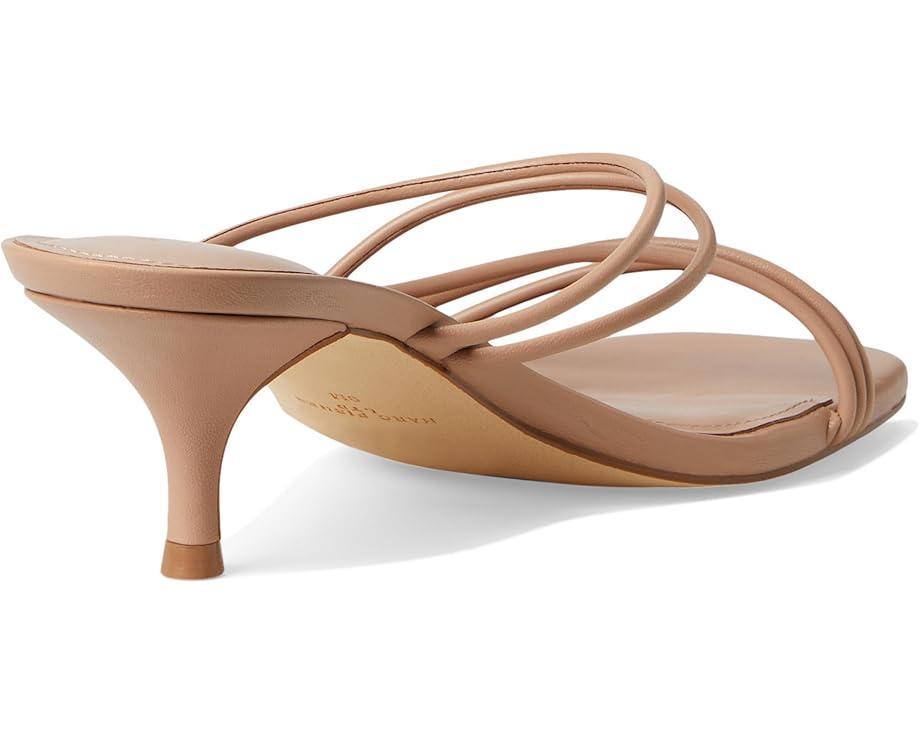Carolina Metallic Leather Kitten Heel Sandals Product Image
