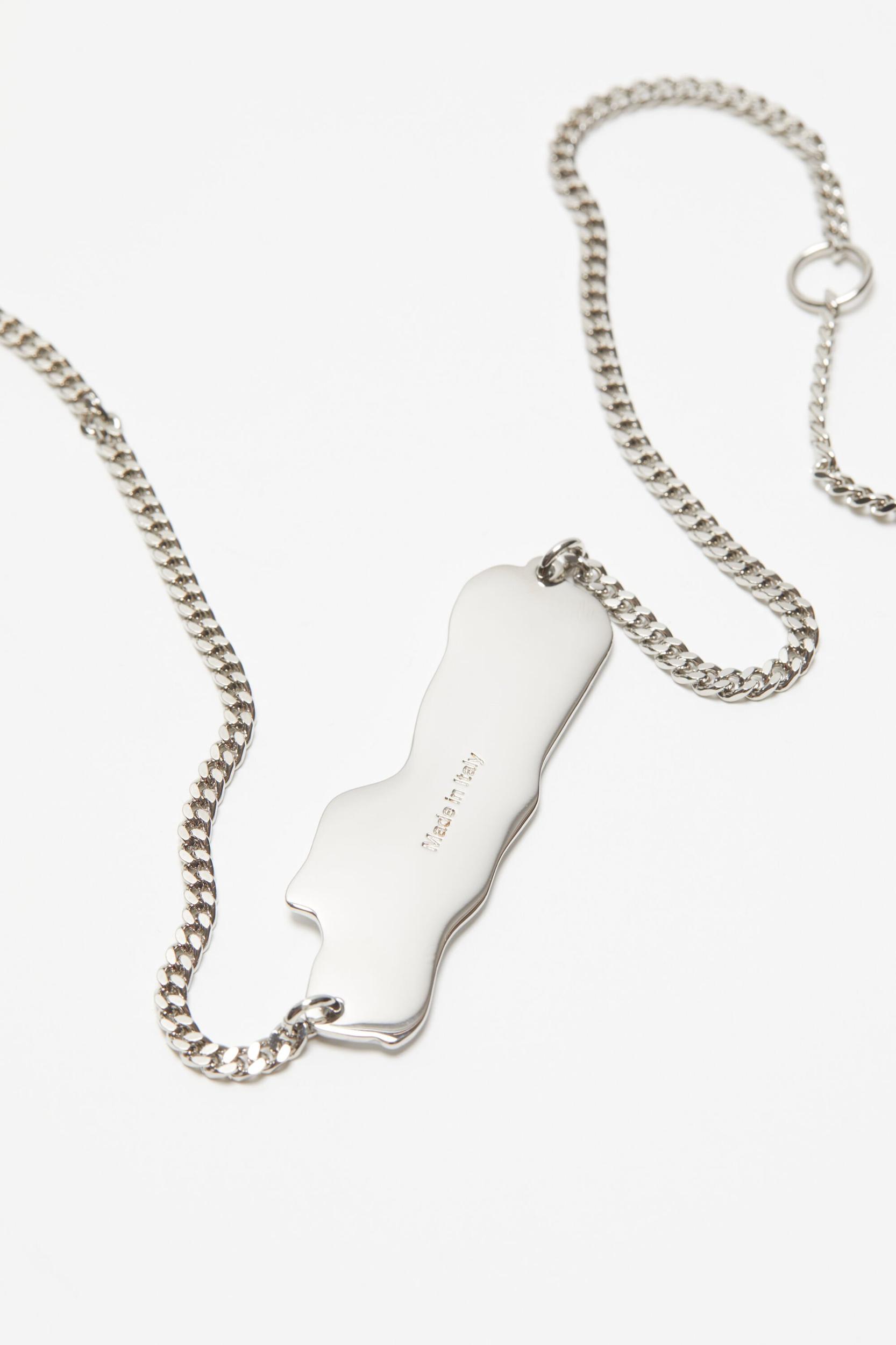 Logo label necklace Product Image